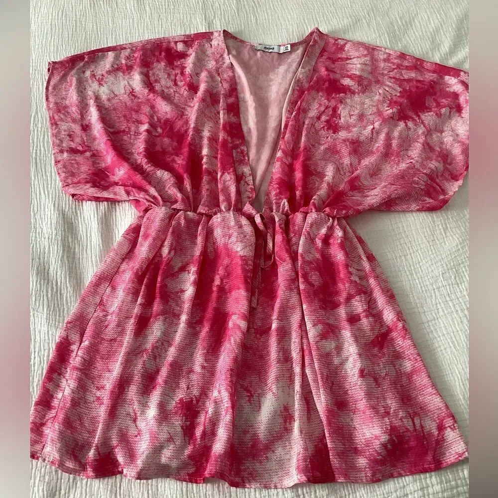 JustFab XXL swim cover Pink